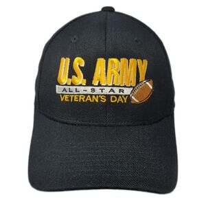 Pacific Baseball Cap Black 7 3/4 US Army All-Star Veteran's Day Football Hat